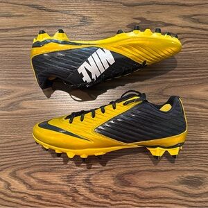 Size 10 Nike Vapor Speed Low TD Gold/Black Football Cleats 643152-700